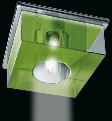 Luxusné sklenené podhľadové svietidlo 1451 CR zelené