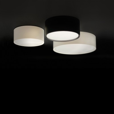 LINUS – jednoduché elegantné stropné svietidlo v bielej a čiernej farbe